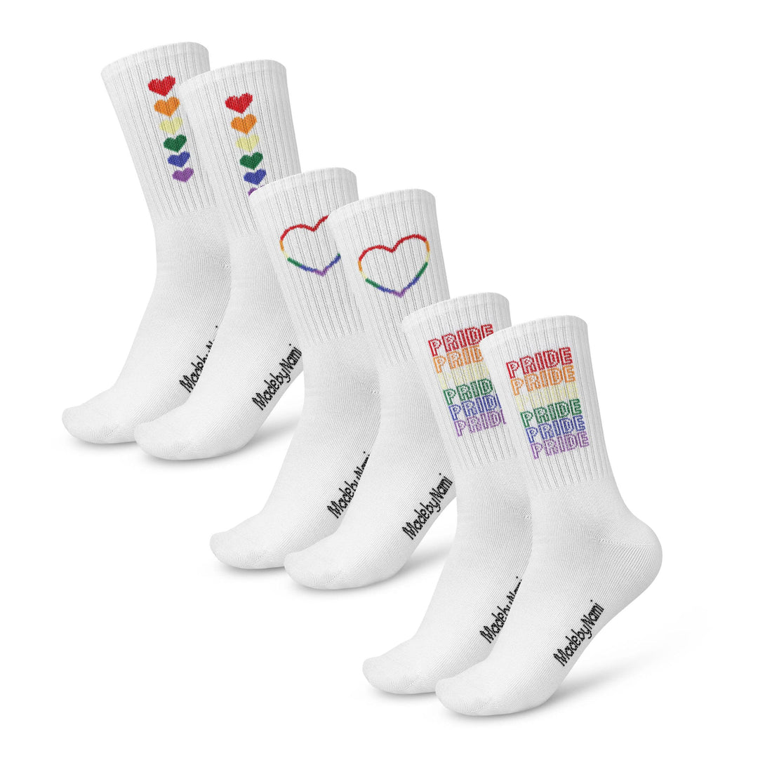 3er Set Socken | Regenbogen