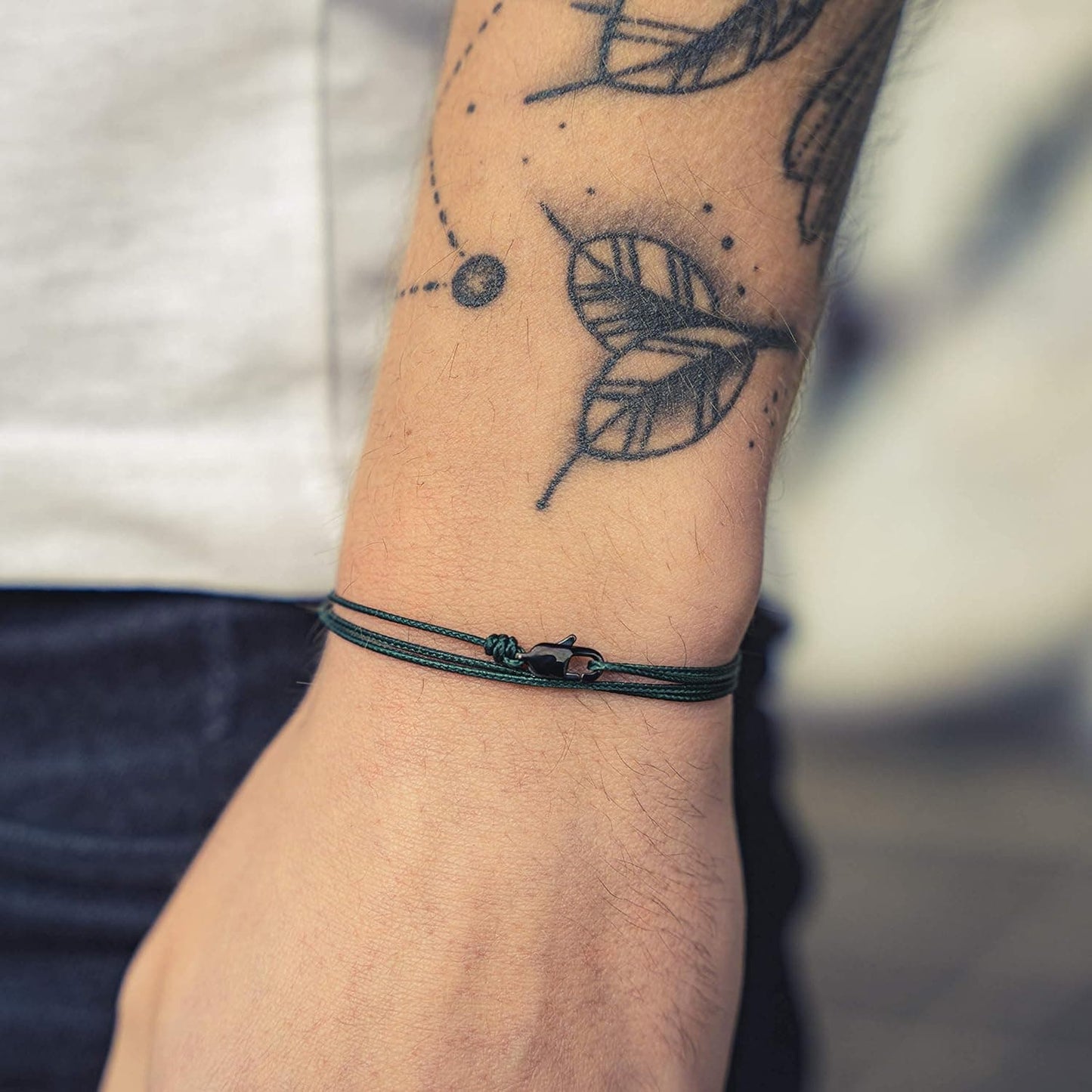 Karabiner Dünnes Surfer Armband – Verstellbar & Wasserfest