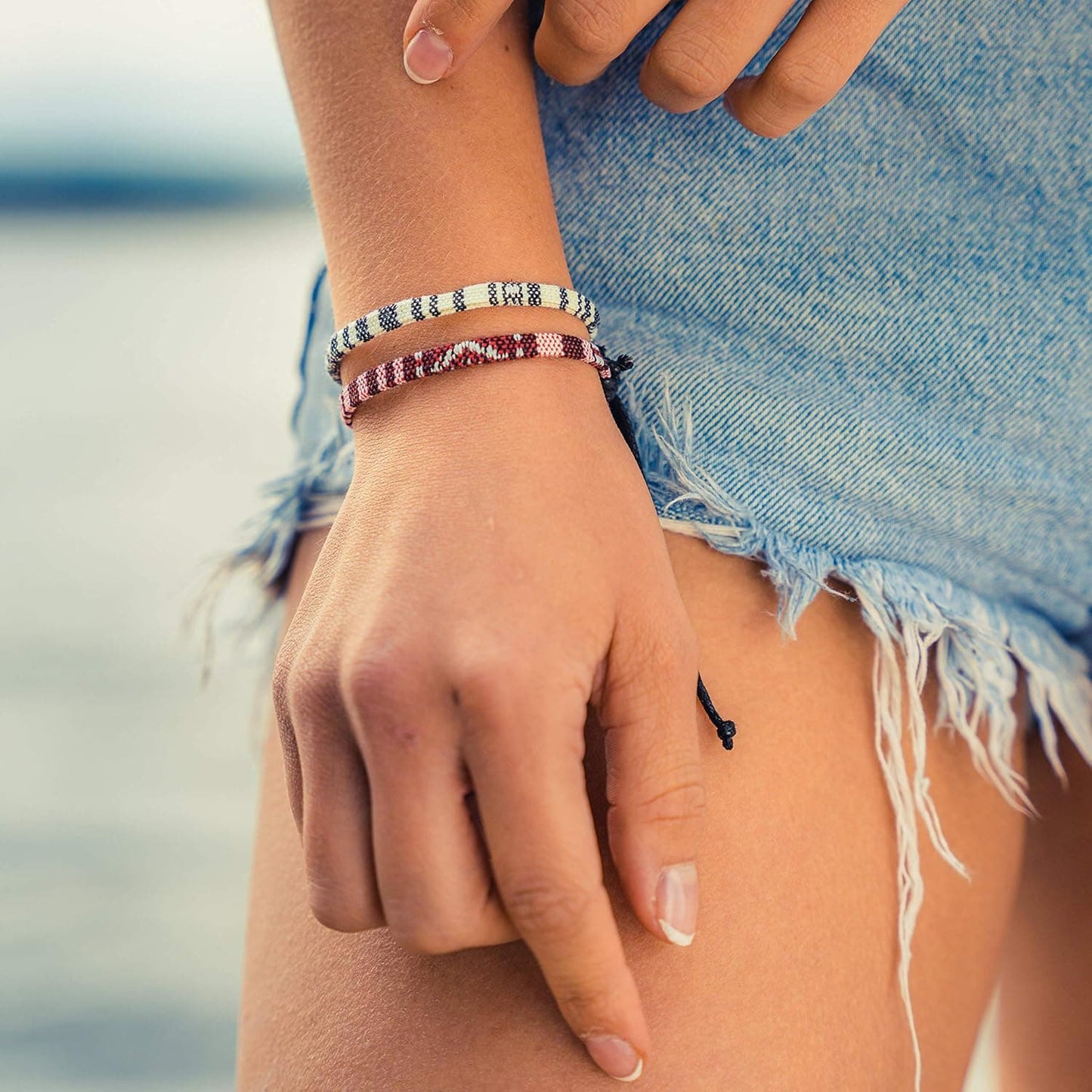Boho Surfer Armband Set 2er – Freundschaftsarmband Unisex