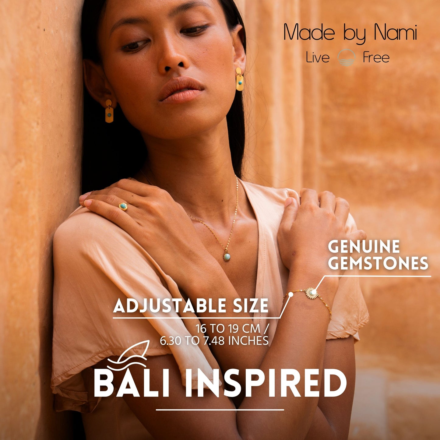 Goldenes Sonnenblumen Armband