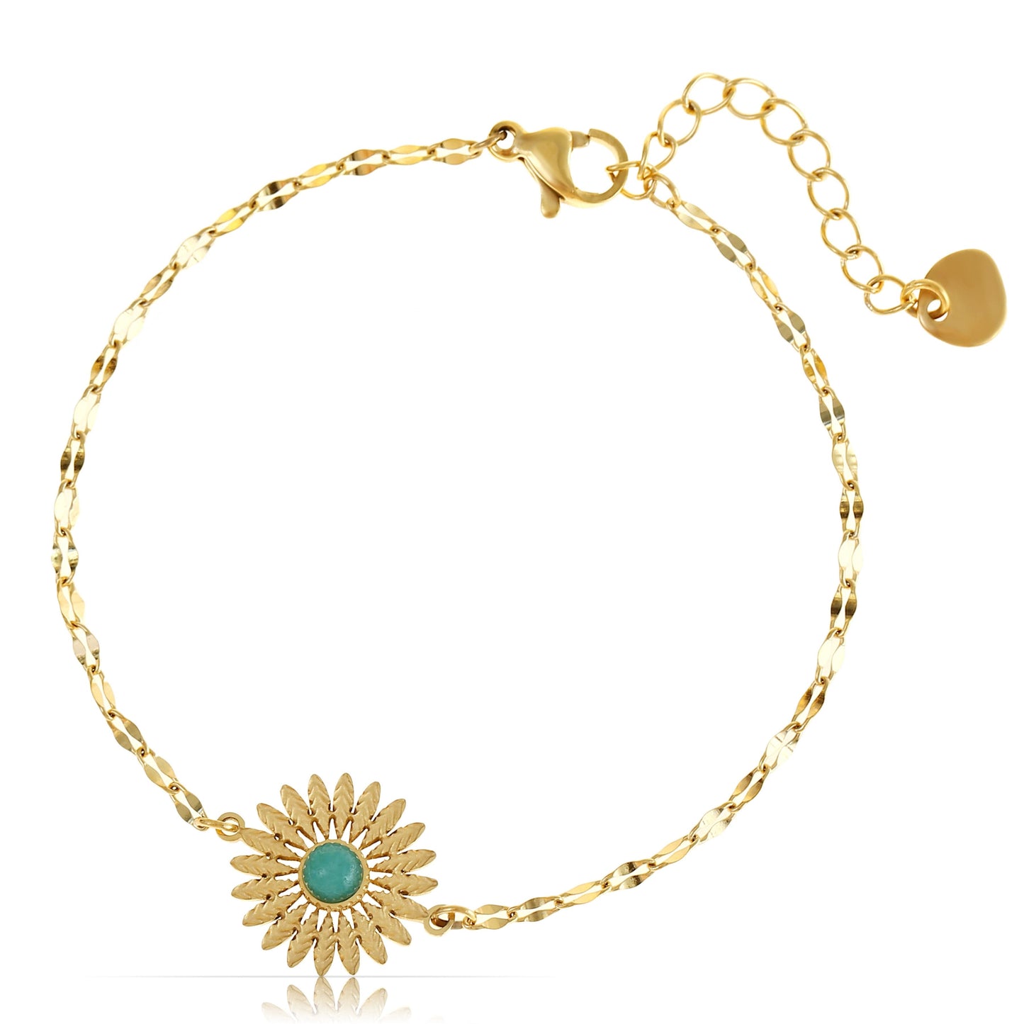 Goldenes Sonnenblumen Armband