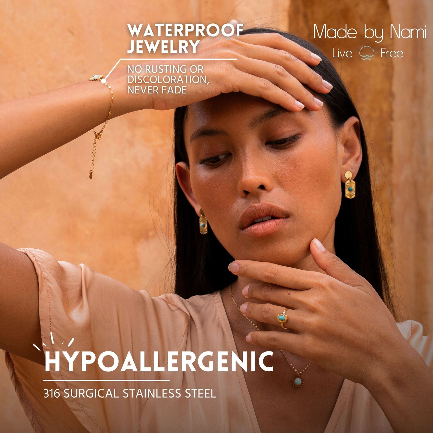 Goldenes Sonnenblumen Armband