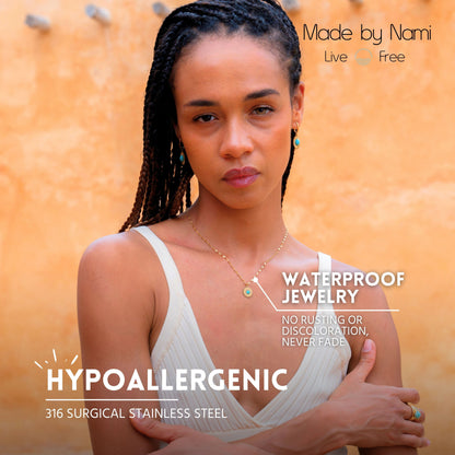 Goldene Sonnenblumen Halskette