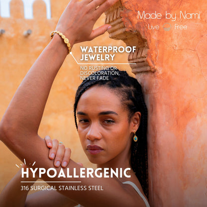 Goldener Boho Armreif – 18K vergoldet & verstellbar