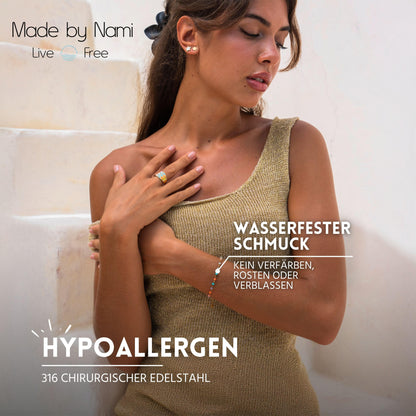 Perlenarmband Gold
