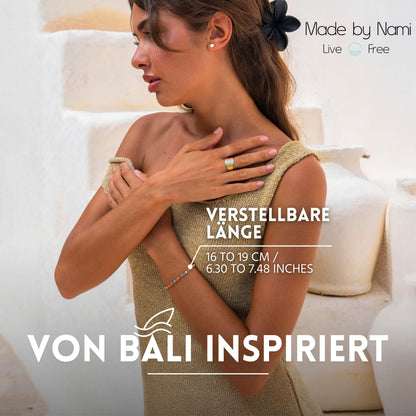 Perlenarmband Gold