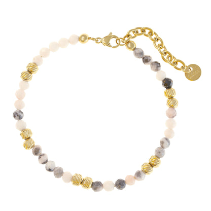 Goldarmband mit Natursteinen