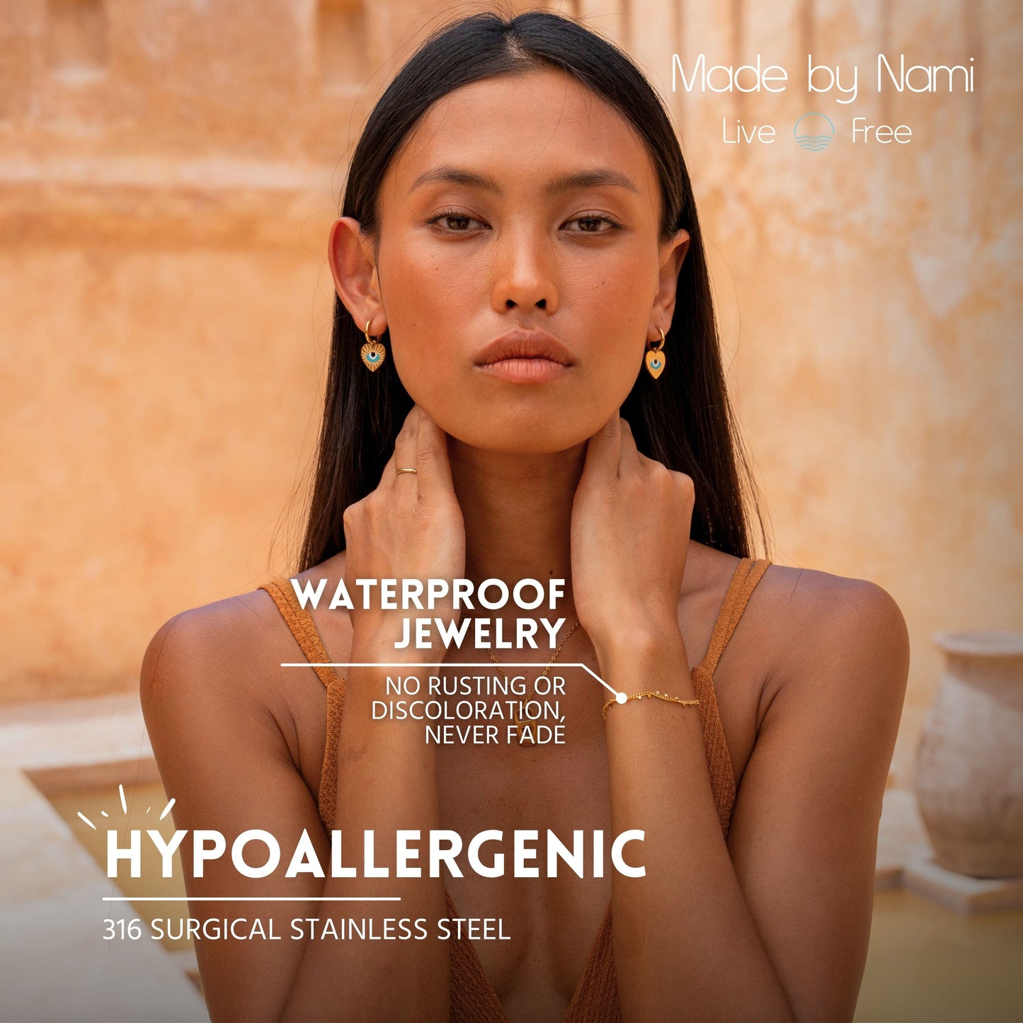 Feines Goldarmband 18K vergoldet – Verstellbar & Wasserdicht