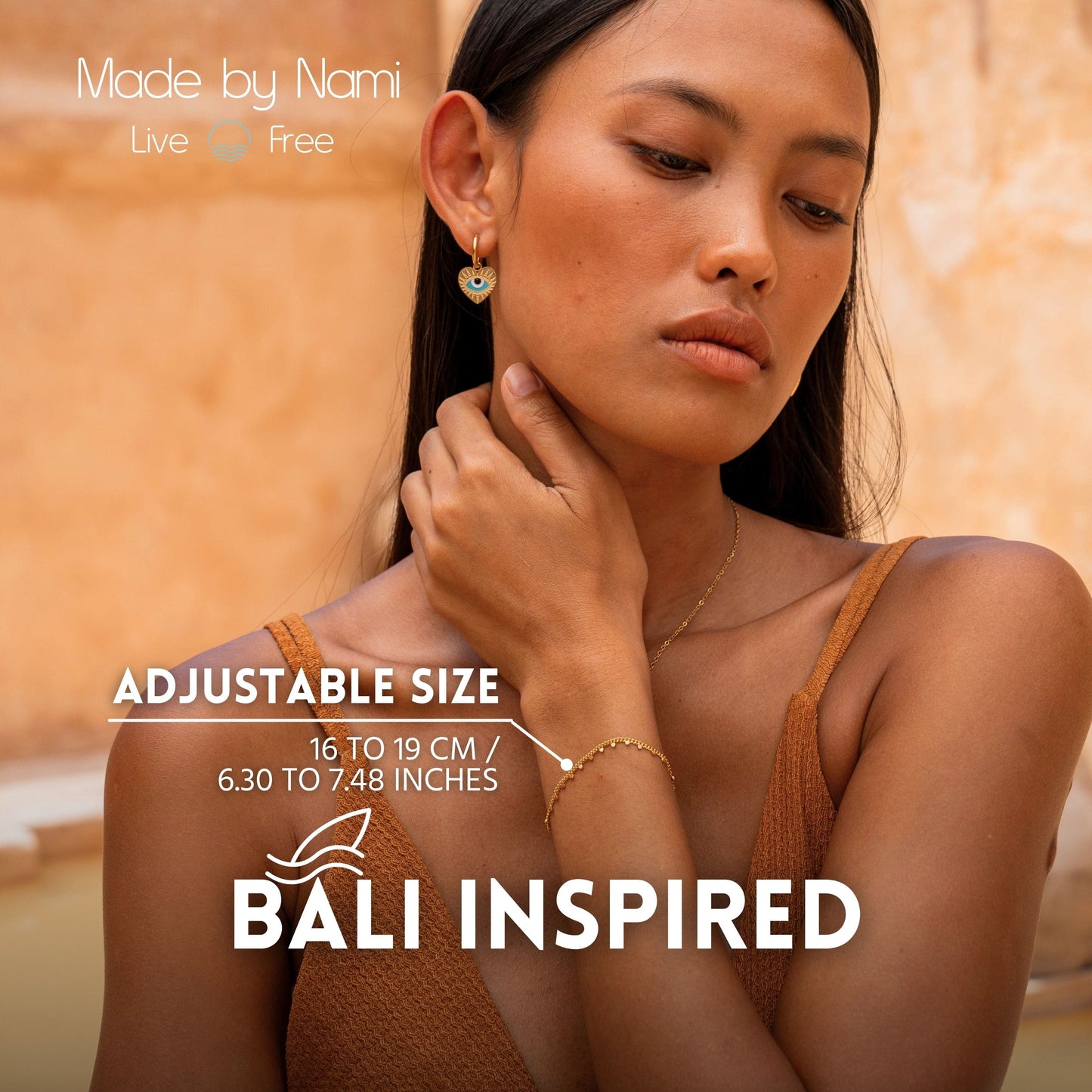 Feines Goldarmband 18K vergoldet – Verstellbar & Wasserdicht