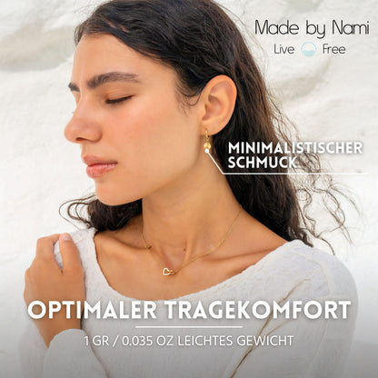 Goldene Mandala Creolen – Edelstahl, Wasserfest