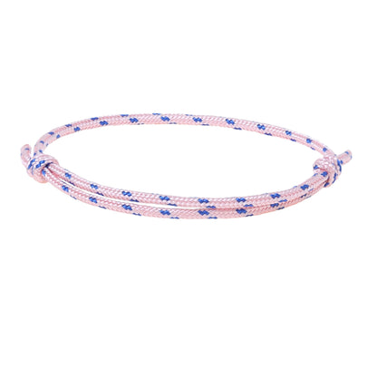 Surfer Armband Set (2er) Navy & Rosa - Wasserdicht & Verstellbar