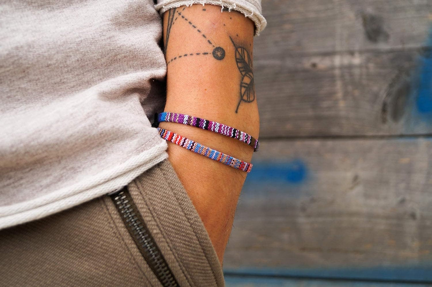 Boho Surfer Armband Set 2er – Freundschaftsarmband Unisex