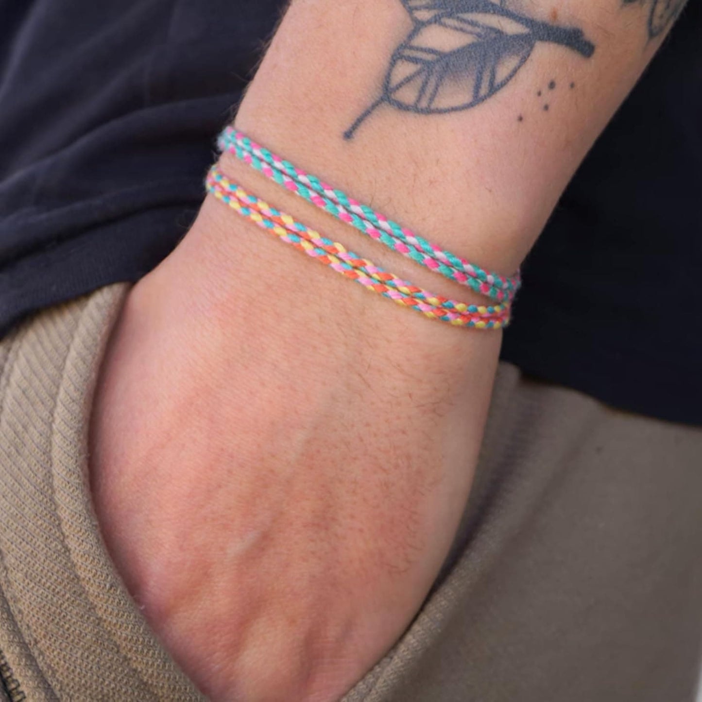 Surfer Armband Set 2er – Boho Freundschaftsarmband Unisex