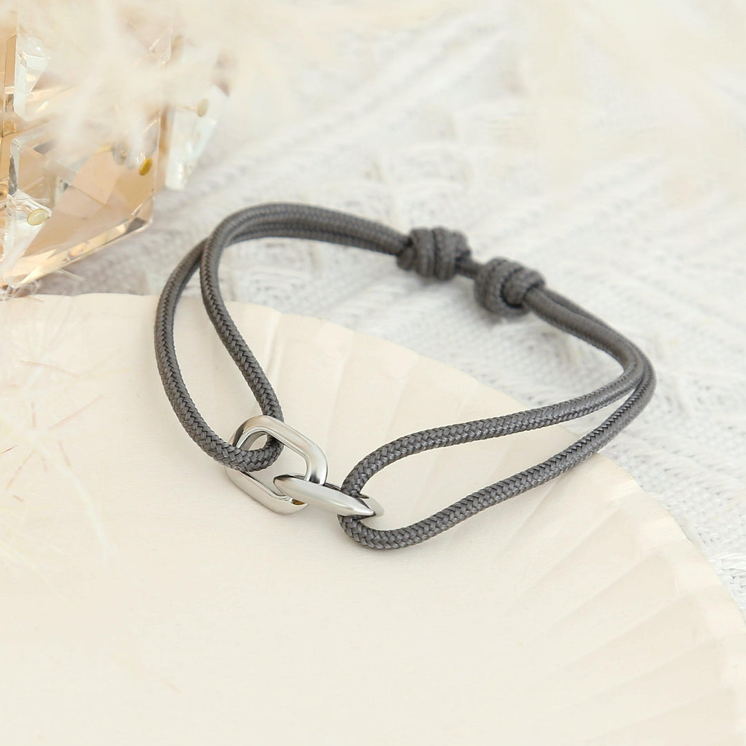 Unity Armband Grau Silber