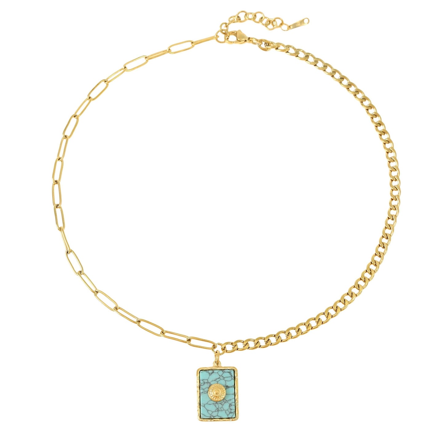 Goldene Boho Halskette Anhänger