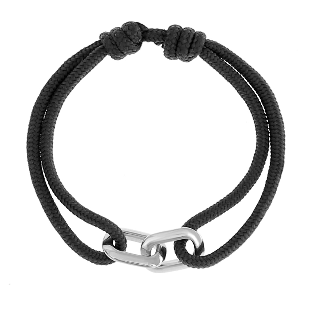 Unity Armband Schwarz Silber