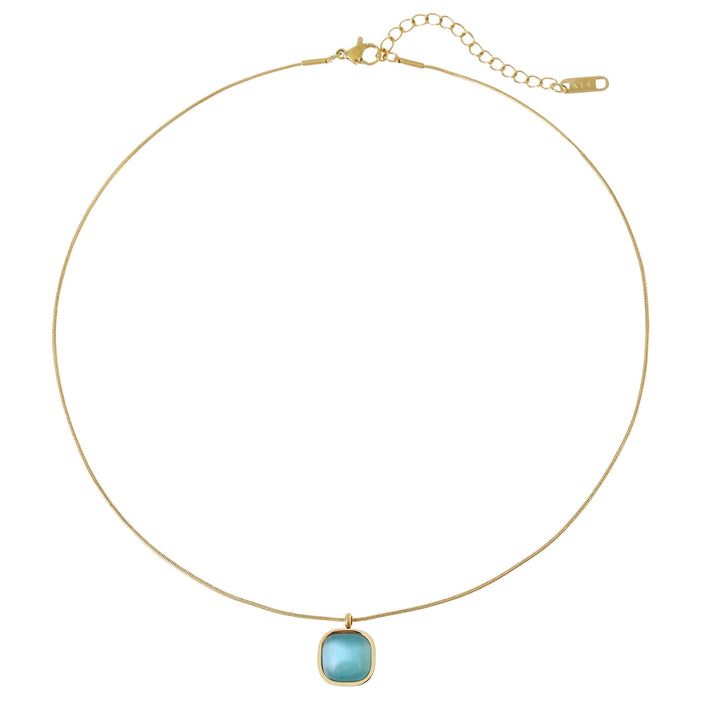 Edelsteinkette Blue | Gold