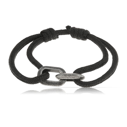 Surfer Armband Schwarz – Handmade & Verstellbar