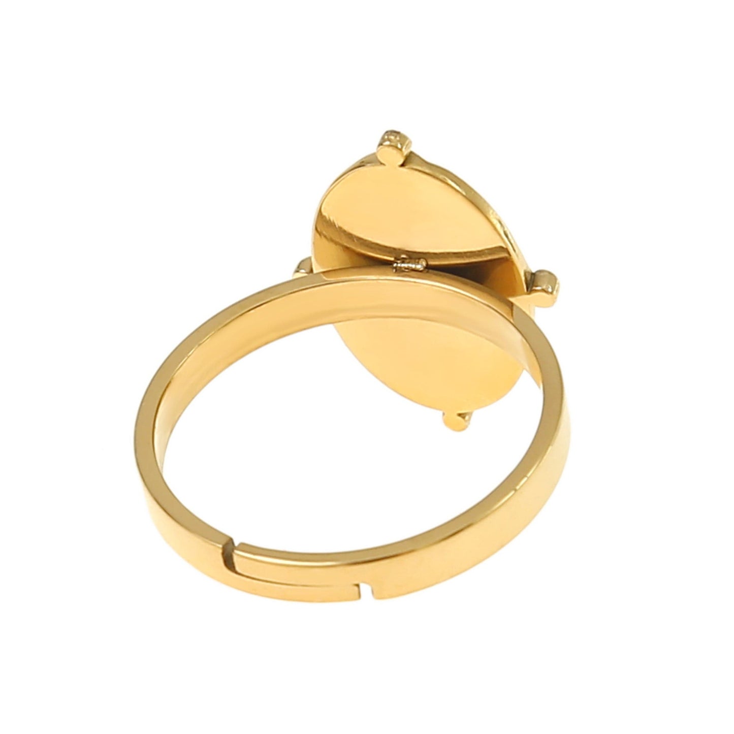 Goldener Boho Ring mit schwarzem Edelstein