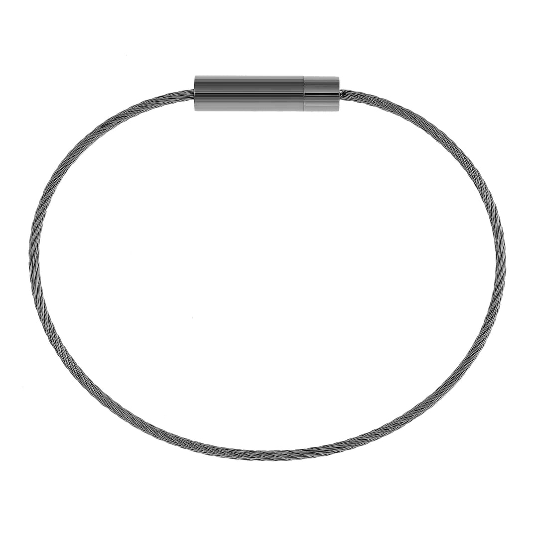 Edelstahl Armband Minimalistisch | Schwarz