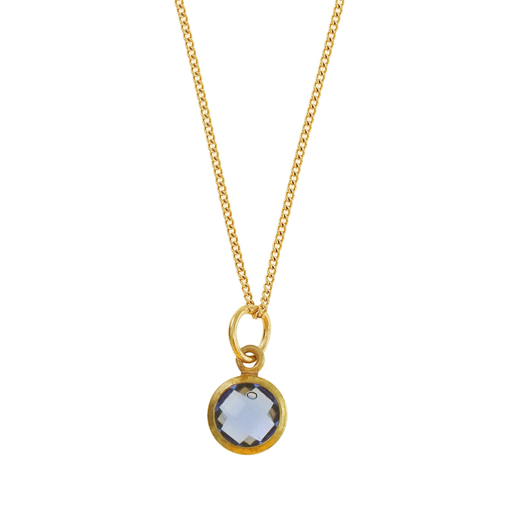 Edelsteinkette Filigran Blue | Gold