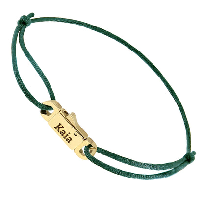 Armband mit Karabiner – Grün