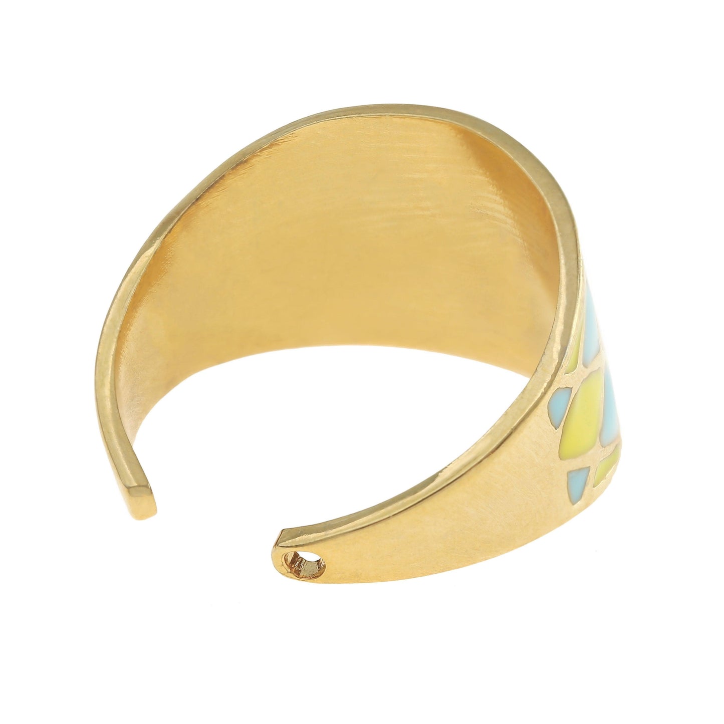 Boho Ring Gold Bunt 18K Vergoldet Verstellbar