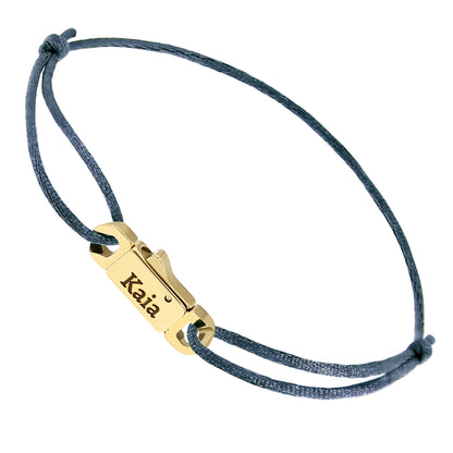 Armband mit Karabiner – Blau