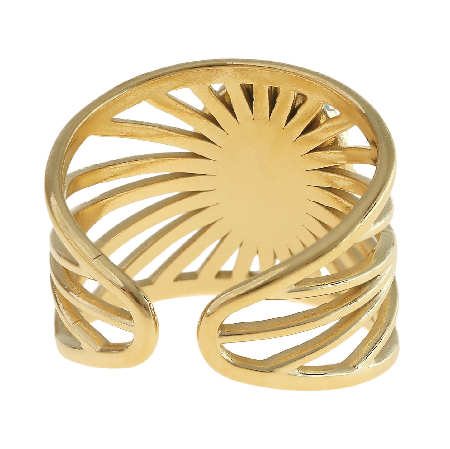 Boho Ring mit Edelstein Türkis
