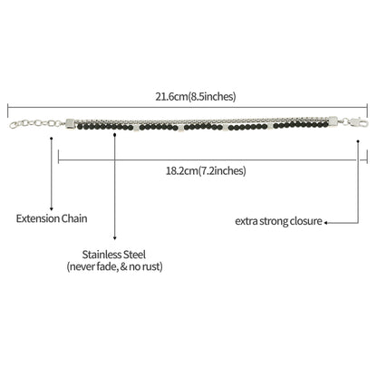 Herren Armband Edelstahl – Doppelt & Wasserfest