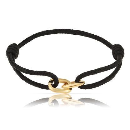 Unity Armband Schwarz Gold