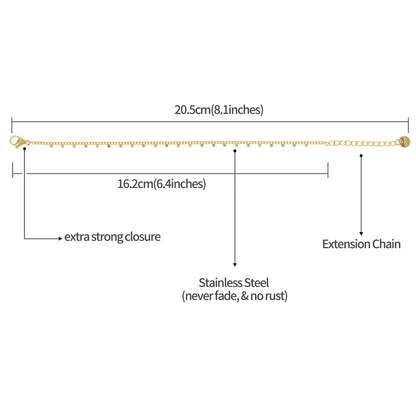 Feines Goldarmband 18K vergoldet – Verstellbar & Wasserdicht
