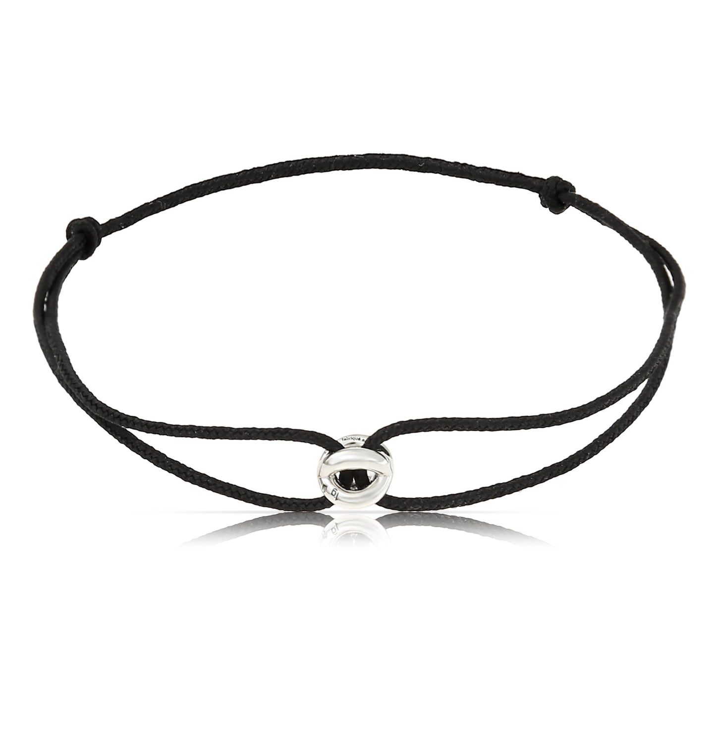 Silver Bead Armband - Schwarz