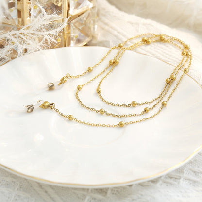 Goldene Brillenkette 18K Vergoldet