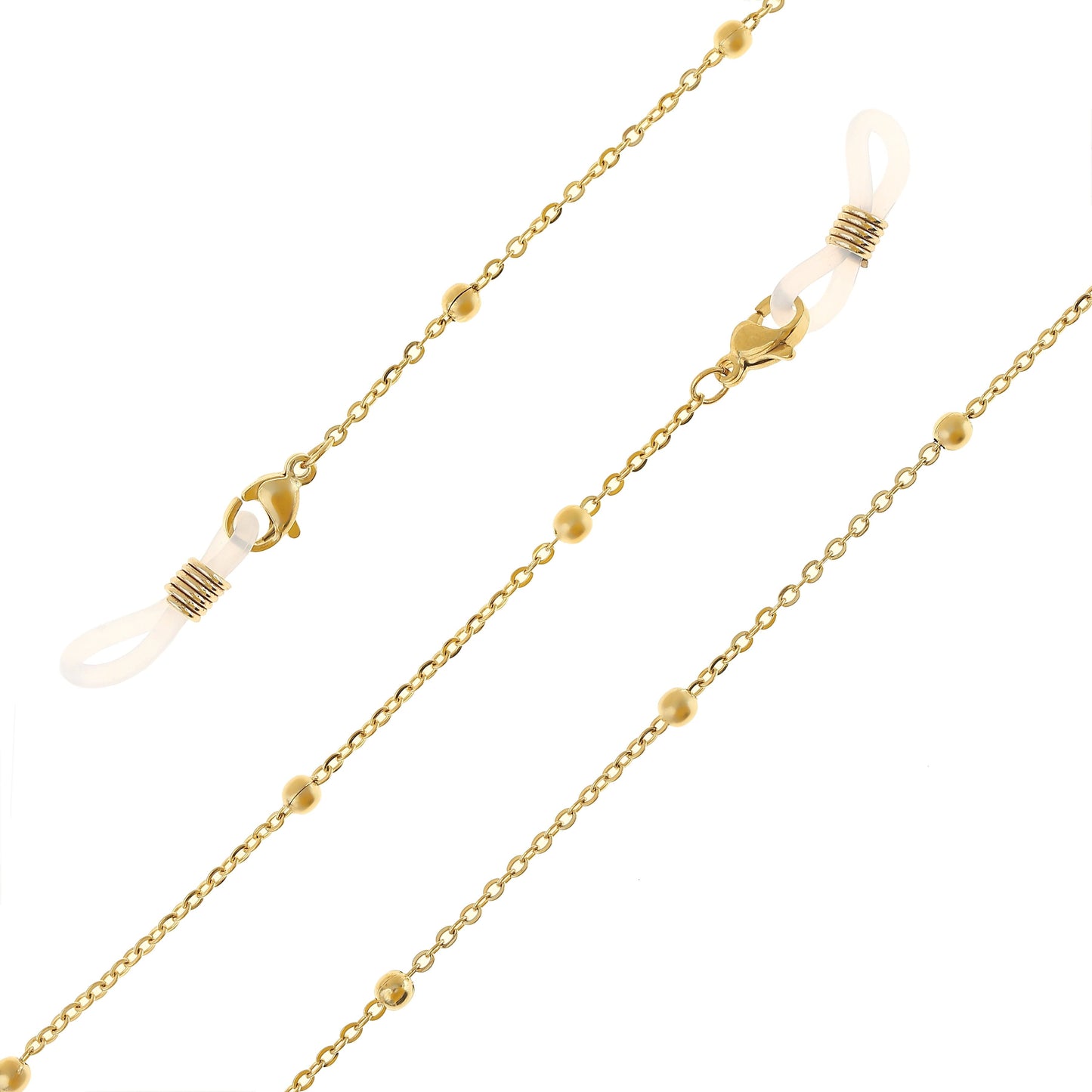 Goldene Brillenkette 18K Vergoldet