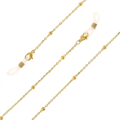 Goldene Brillenkette 18K Vergoldet