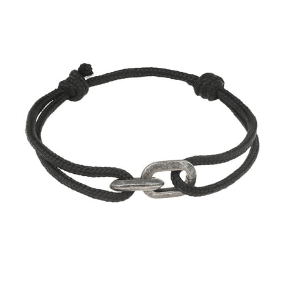 Surfer Armband Schwarz – Handmade & Verstellbar