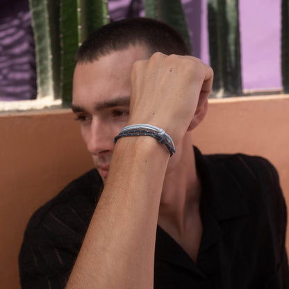 Surfer Armband Set Blau – Handgefertigt & Wasserfest