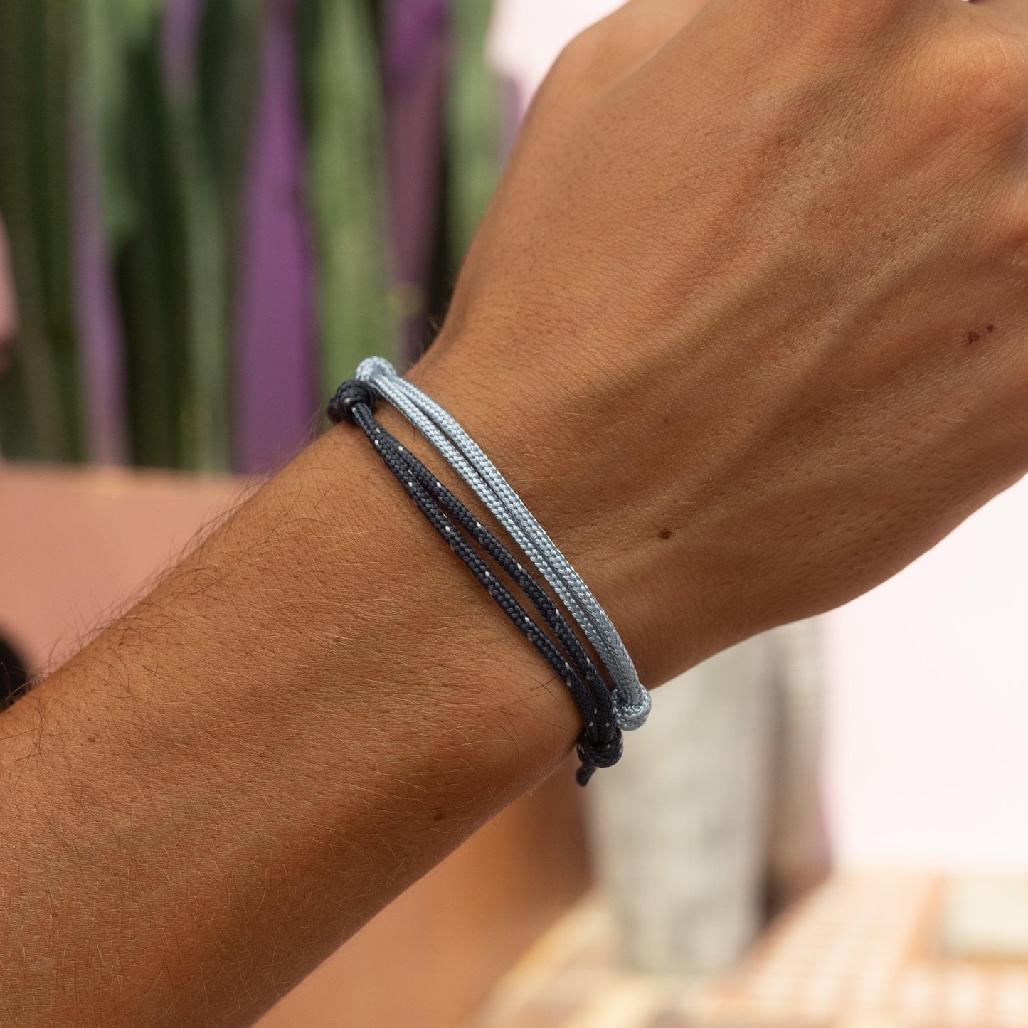 Surfer Armband Set Blau – Handgefertigt & Wasserfest