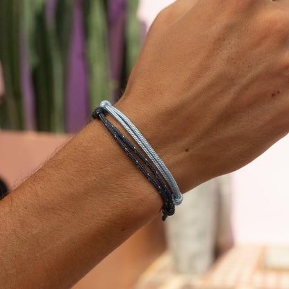 Surfer Armband Set Blau – Handgefertigt & Wasserfest