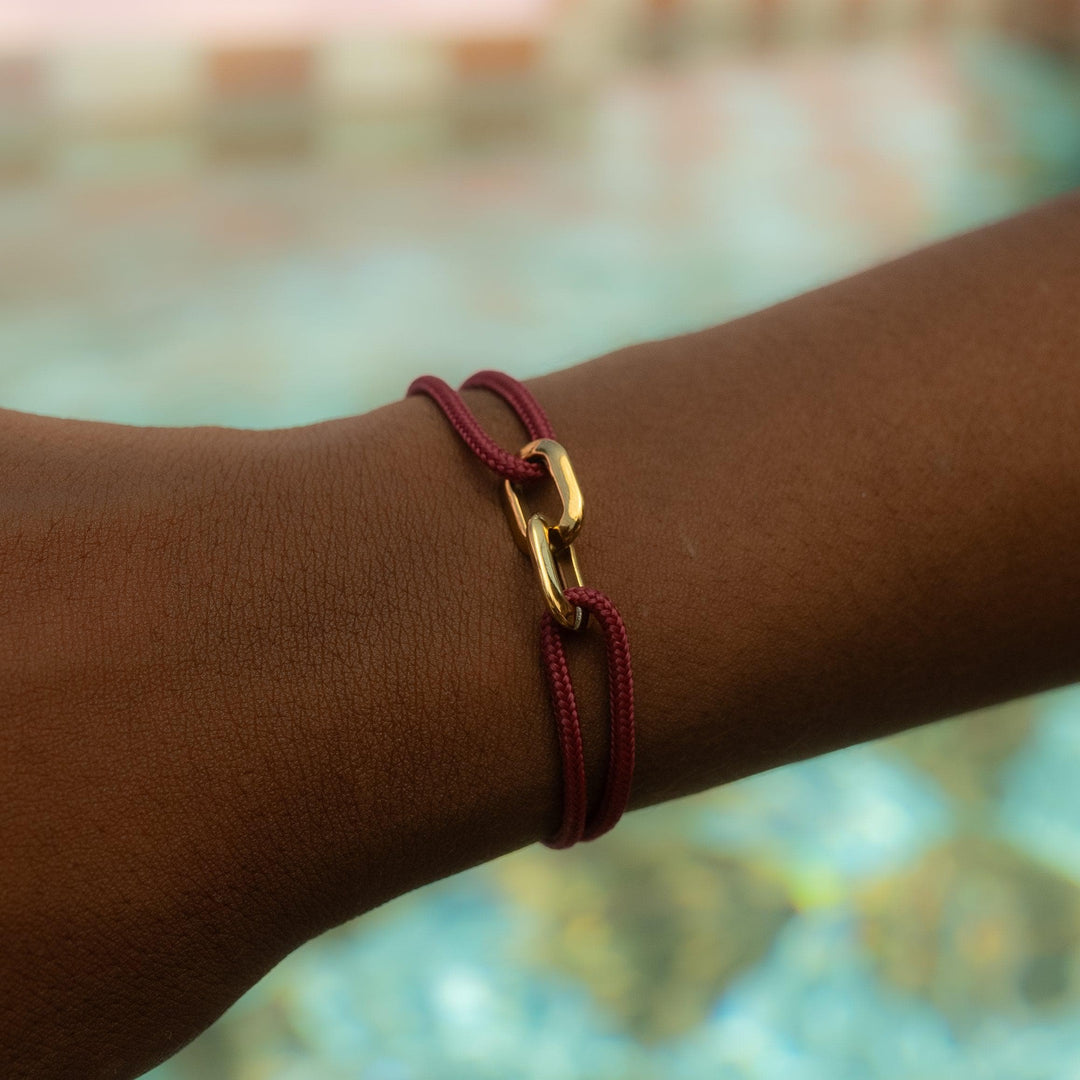 Unity Armband Rot Gold