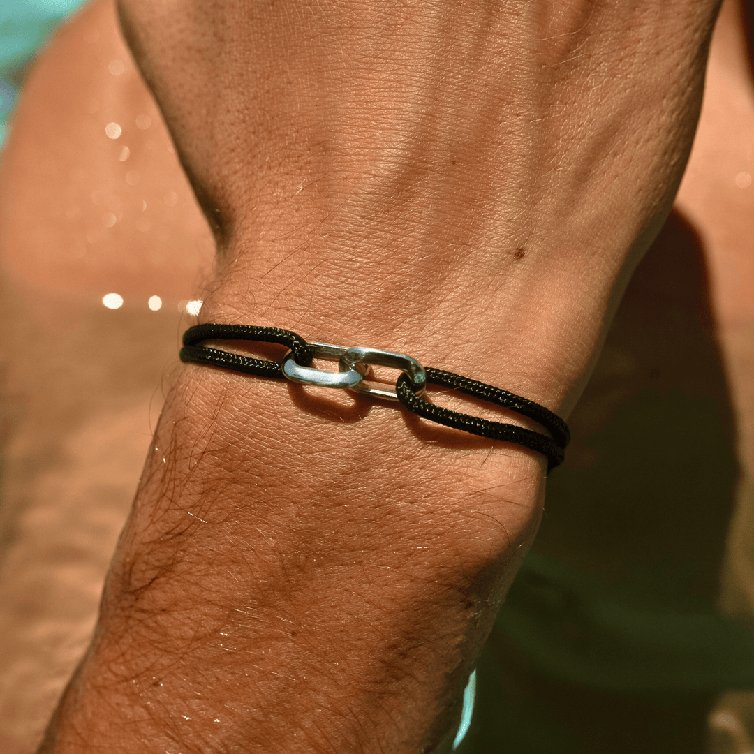 Unity Armband Schwarz Silber