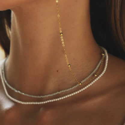 Goldene Brillenkette 18K Vergoldet