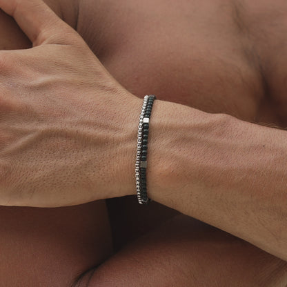 Herren Armband Edelstahl – Doppelt & Wasserfest