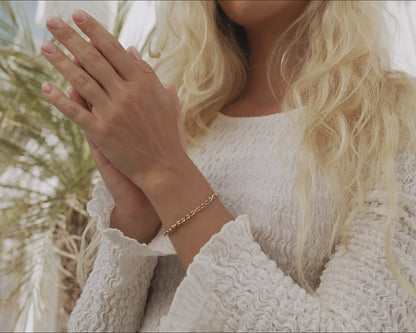 Gold Armband Damen Infinity Symbol Edelstahl