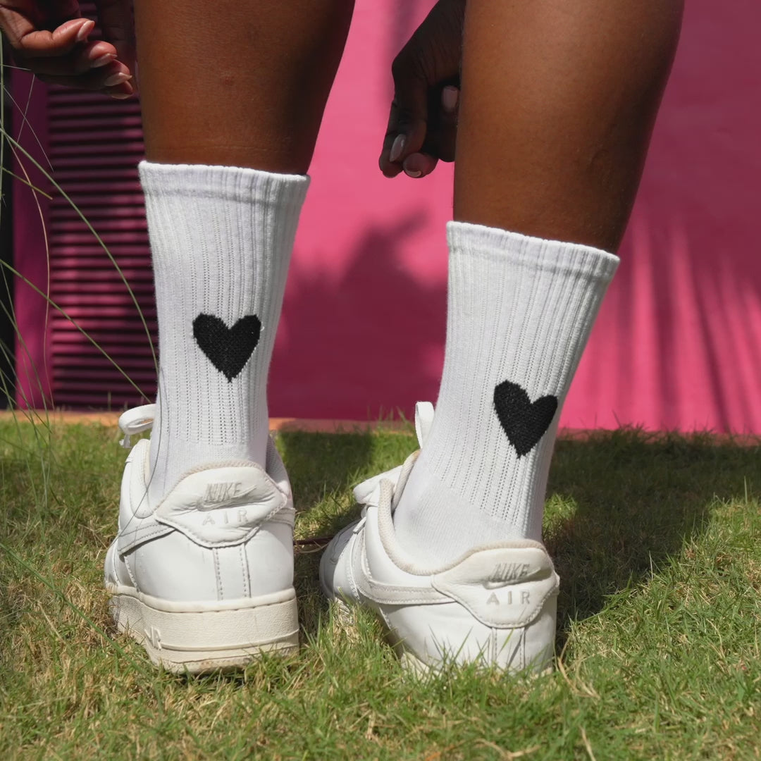 Socken | Hearts Black