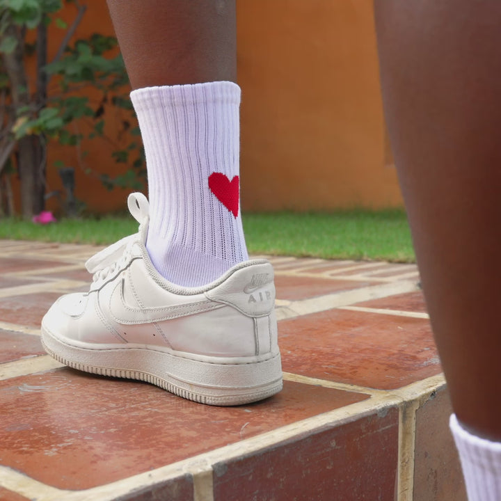 Socken | Hearts Red