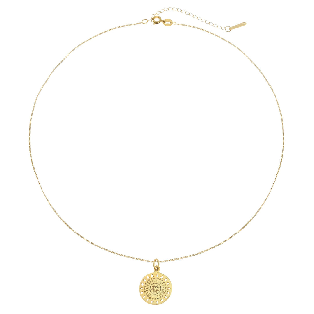 Mandala Halskette Gold / Silber
