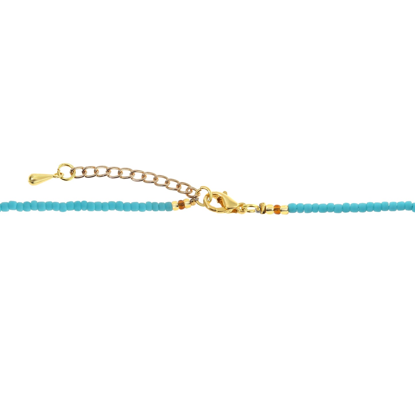 Süßwasserperlen Halskette Blau Tripple Pearl