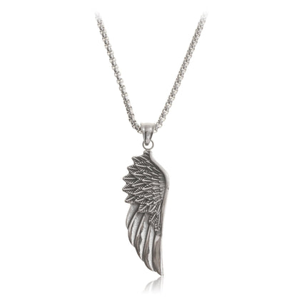 silber-halskette-flügel-anhänger-herren-silberkette